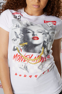 Marilyn Money Moves Gold Chain Short Sleeve Tee